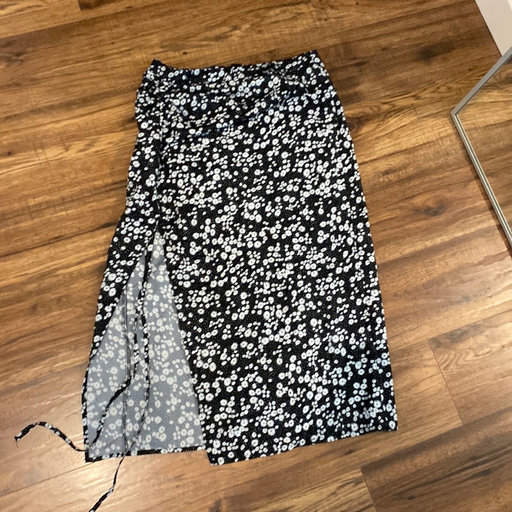 Shein thigh slit skirt